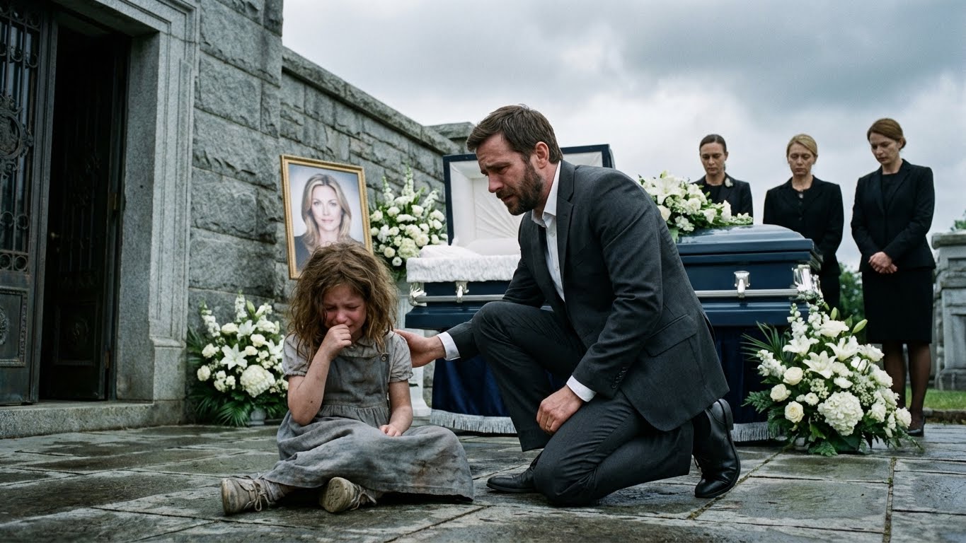 “She’s Not Gone!” A Poor Little Girl Screamed At The Billionaire’s Wife’s Funeral — And The Sealed Casket Set Off A Series Of Events That Turned Grief Into A Truth No One Was Prepared To Face