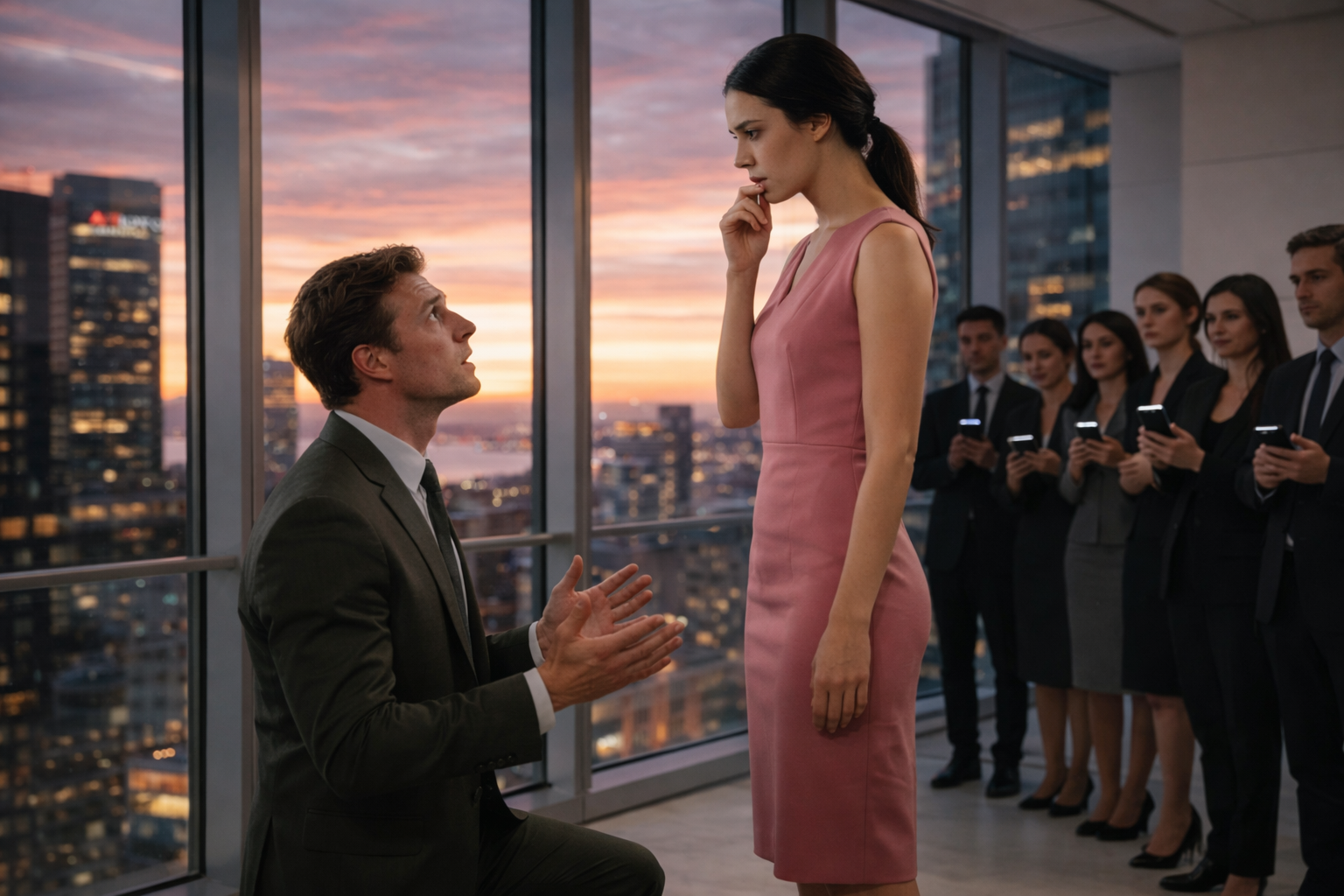 My husband laughed as he struck me in front of his coworkers after a harmless joke. The room went silent. He leaned in and sneered, “Know your place.” I wiped my lip, smiled calmly, and said, “You chose the wrong woman.” He didn’t realize every phone was recording the end of his career