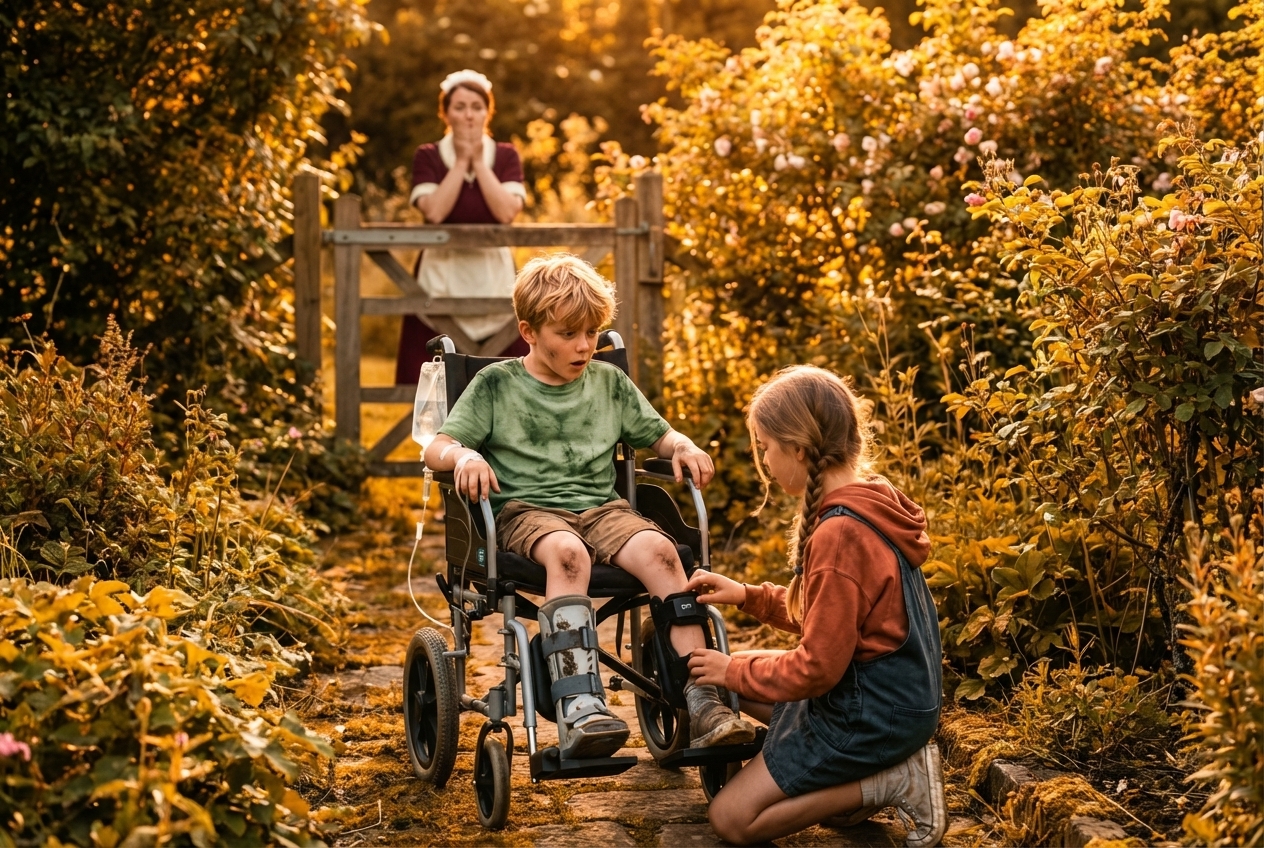 Billionaire’s Son Born Paralyzed for 9 Years – Until This Poor Maid’s 7-Year-Old Daughter Dug Up ONE Thing in the Mud And Reveal Shocking Truth….