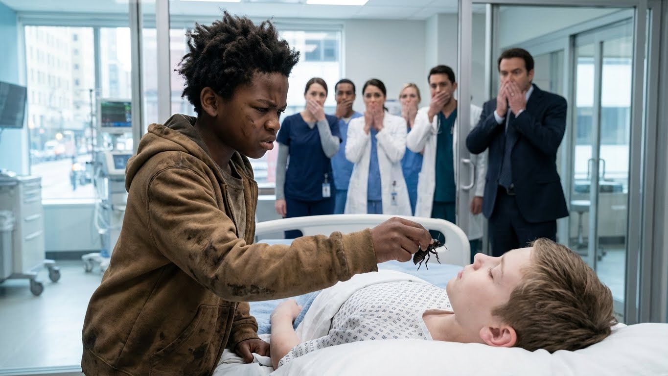 El hijo del multimillonario estaba muriendo… hasta que un niño de 10 años dijo: ‘Miren su garganta’