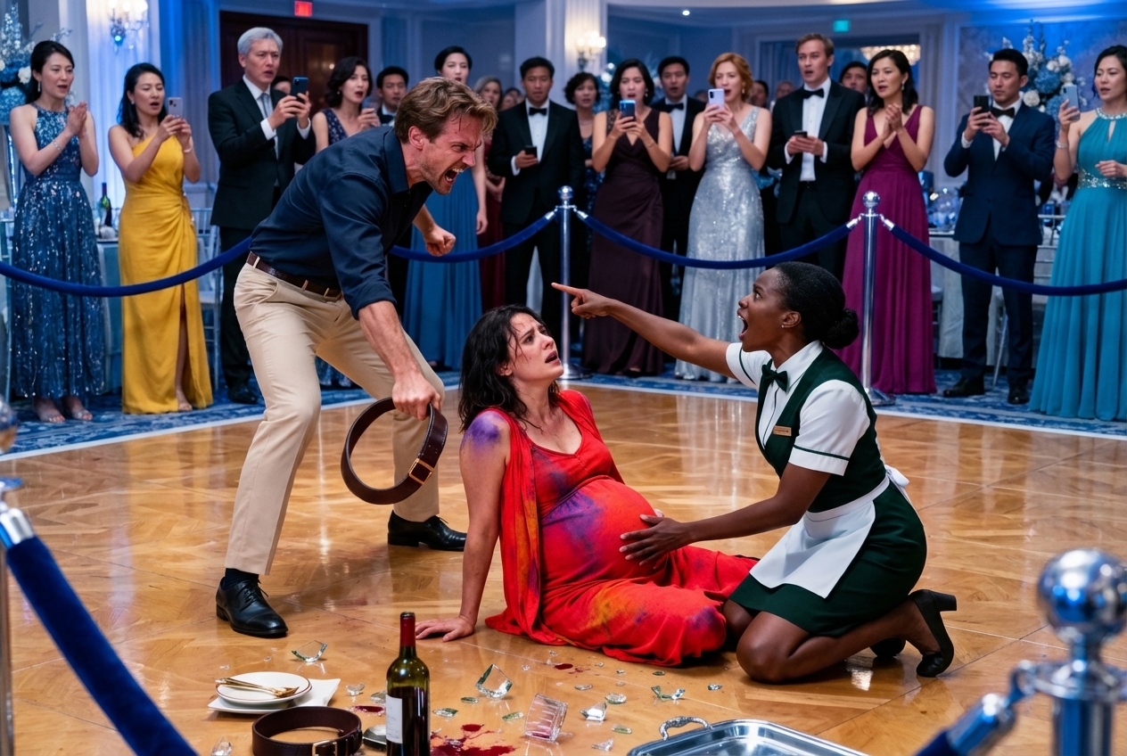 No One Dared Stop the Billionaire CEO ʙᴇ.ᴀᴛɪɴɢ His Pregnant Wife—Until a Black Waitress Spoke the Words That Changed Everything