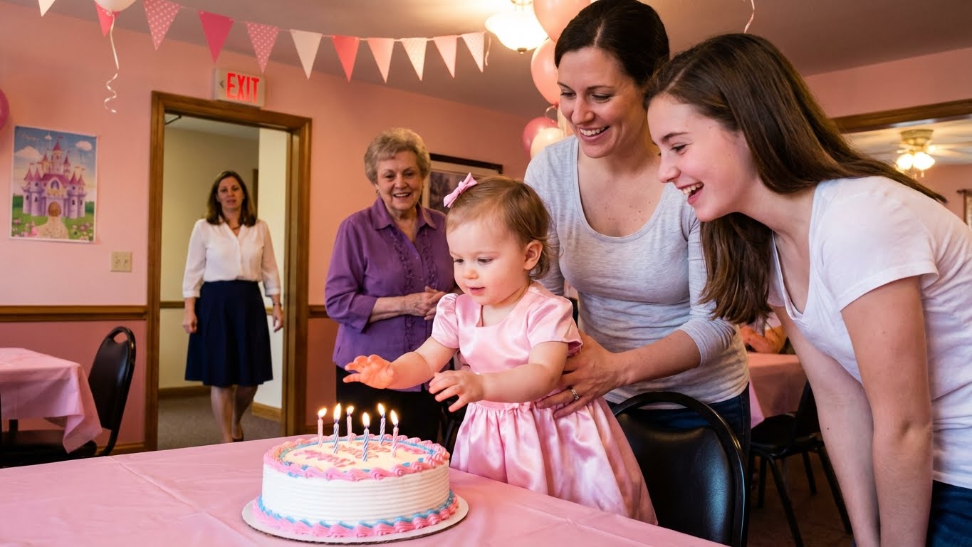 En la fiesta de cinco años de mi hija, le dieron el cuchillo a mi sobrina y le dijeron que cortara el pastel mientras mi pequeña se quedaba allí llorando, rogando por soplar sus propias velas. Todos los regalos que eran para ella fueron para mi sobrina. Mi madre se burló: «Haz que deje de llorar o te arrepentirás». Mi hermana se rió entre dientes: «La próxima vez, no organices una fiesta para una niña que ansía atención». Mi padre espetó: «Deja de dramatizar, es solo una fiesta». No dije ni una palabra. Levanté a mi hija en brazos en silencio, le tomé la manita y me fui. Dos días después, lo que hice los dejó a todos en silencio..