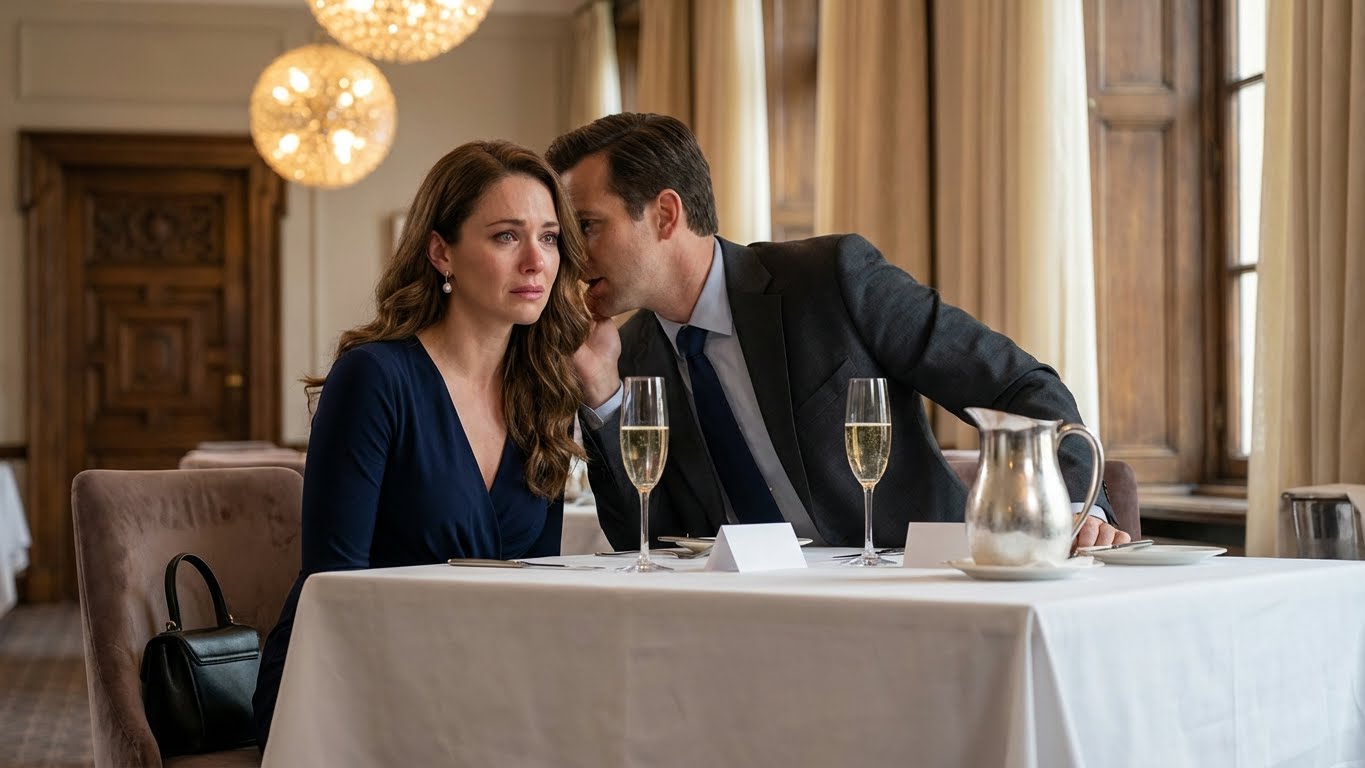 Ella estaba sentada sola en la boda — hasta que el Millonario le susurró: “Finge que estás conmigo”