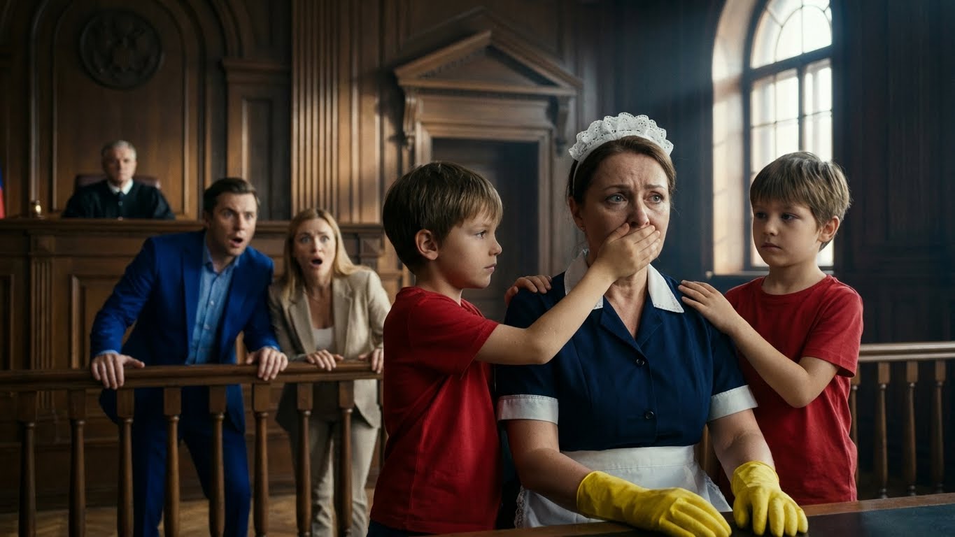 LA NIÑERA ACUSADA POR EL MILLONARIO FUE A JUICIO SIN ABOGADO — HASTA QUE SUS HIJOS DE ÉL EXPUSIERON