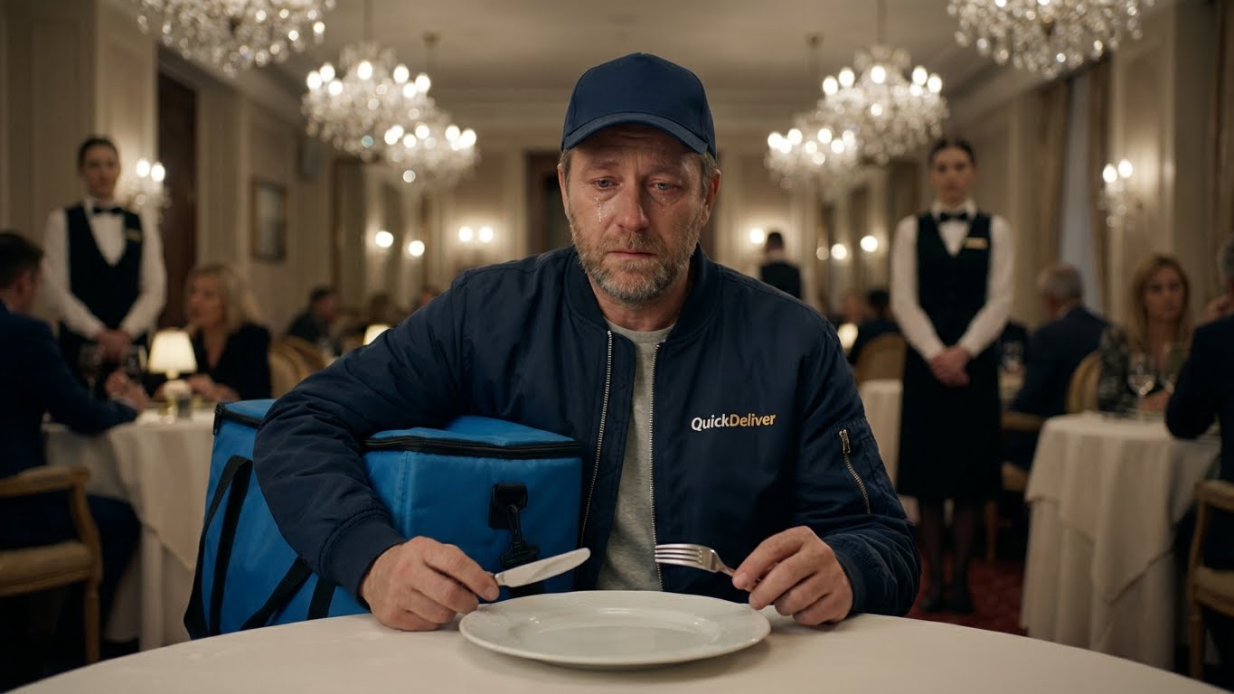 El propietario fingió ser ignorado durante 45 minutos, luego se levantó y congeló todo el restaurante.