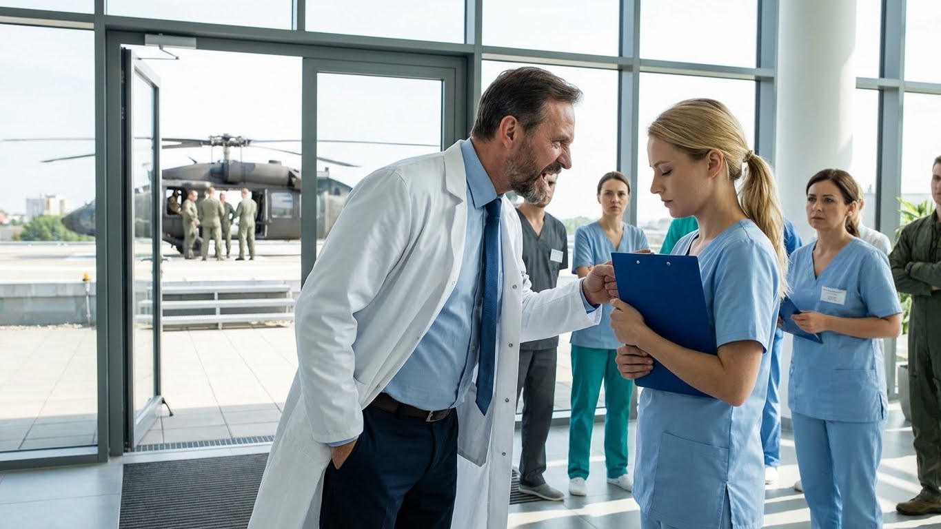 Se burlaron de la nueva enfermera silenciosa, hasta que aterrizó un helicóptero de la Marina exigiendo su uniforme de combate SEAL.