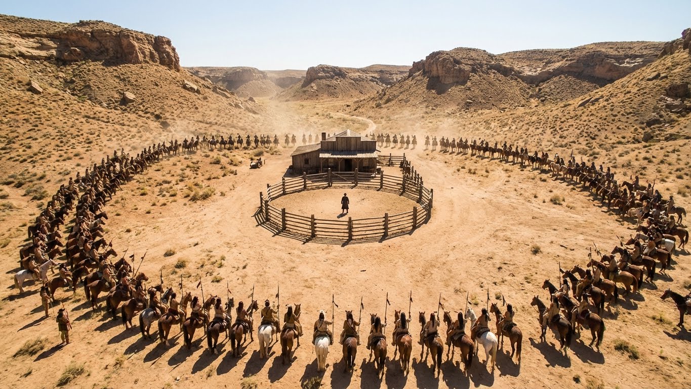 Le dio un simple vaso de agua a una mujer apache GIGANTE… y al día siguiente, 300 GUERREROS RODEARON SU RANCHO — Lo que ocurrió después se volvió LEYENDA…