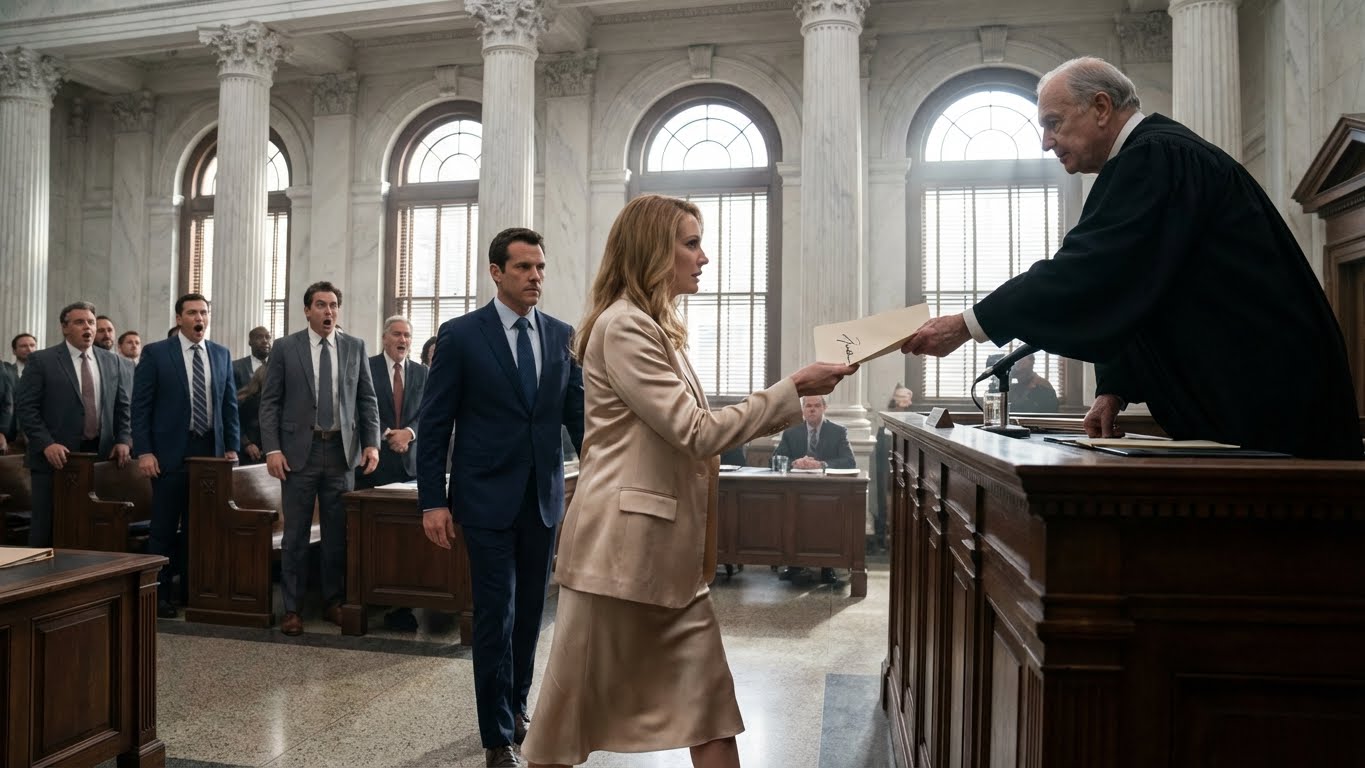 El juez estaba a punto de formalizar el divorcio, hasta que la esposa del multimillonario reveló un acuerdo prenupcial firmado.