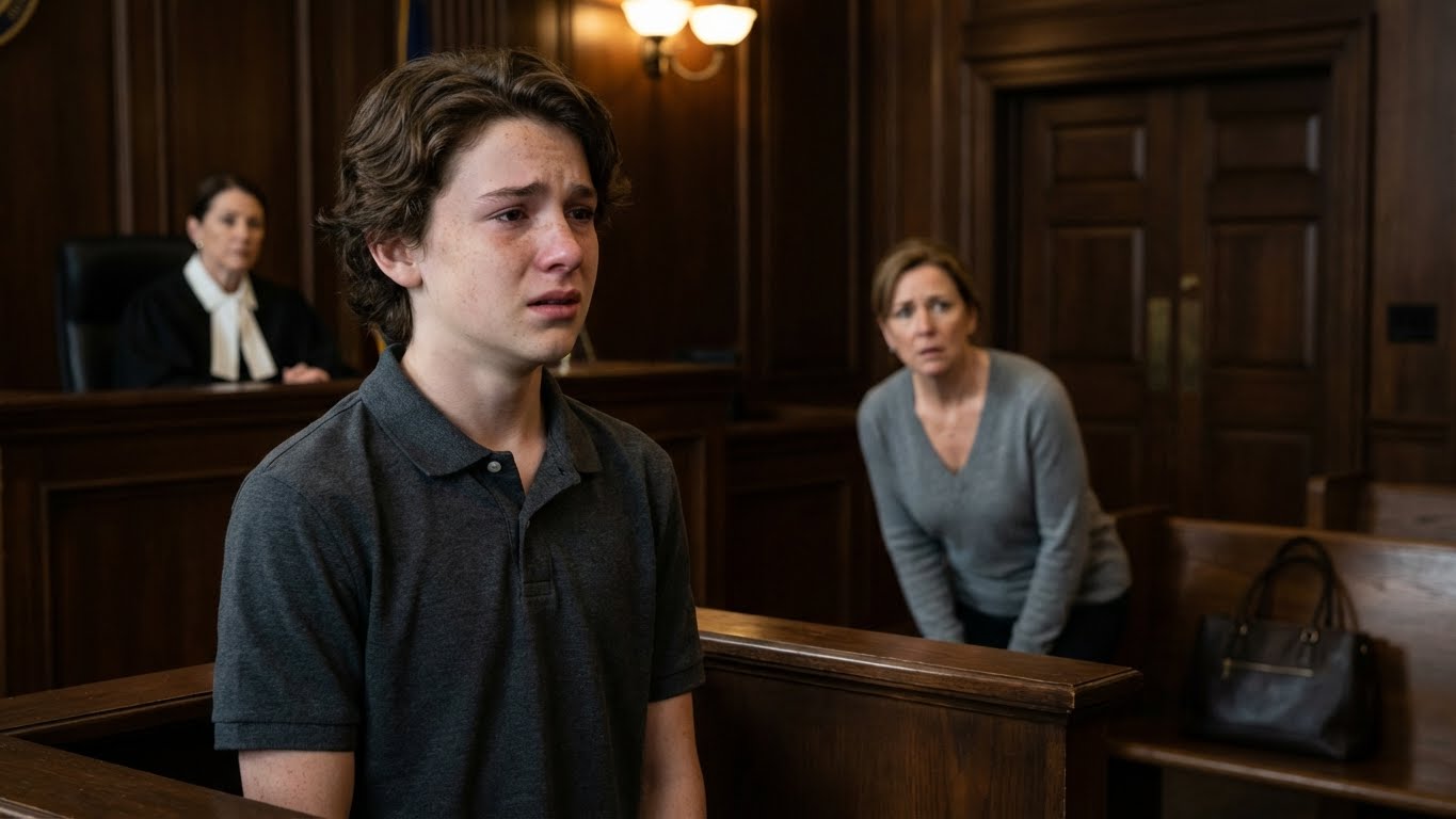 Encontré a un bebé abandonado en el pasillo y lo crié como si fuera mi propio hijo. Pero cuando su madre biológica, una millonaria, regresó diecisiete años después, él dijo algo en el tribunal que dejó a todos sin palabras.