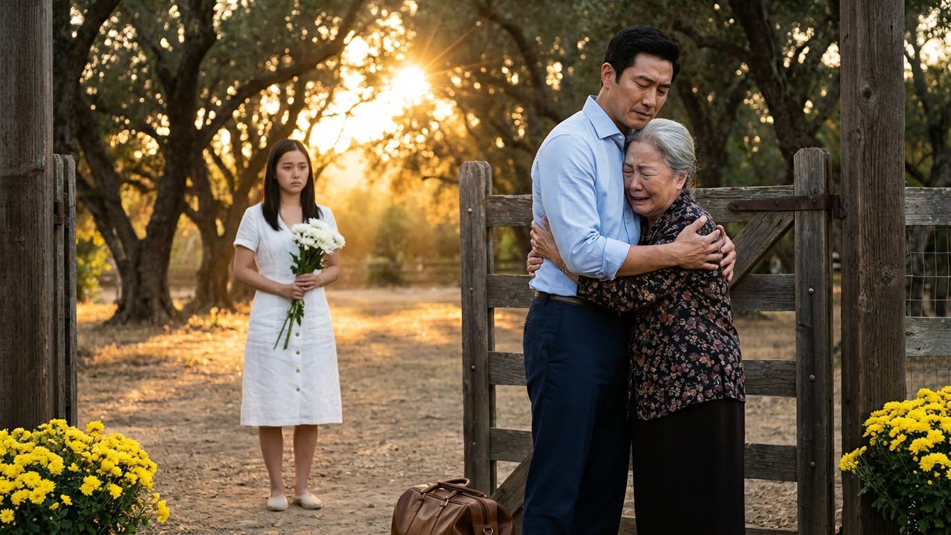 “Una joven de 20 años se enamoró de un hombre mayor de 40 — pero cuando su madre lo abrazó entre lágrimas, salió a la luz un secreto que nadie esperaba.”