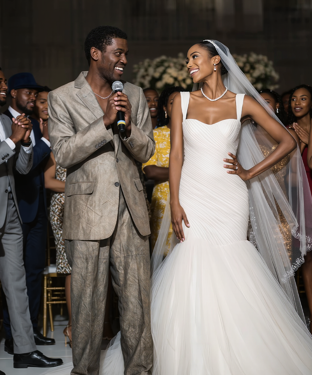 Young and Successful Black Woman Decides to Marry a Homeless Man — All the Guests Laugh, Thinking She’s Ruining Her Life… But Seconds After the Groom Takes the Microphone and Starts Speaking, the Entire Hall Is Completely Silent and in Tears
