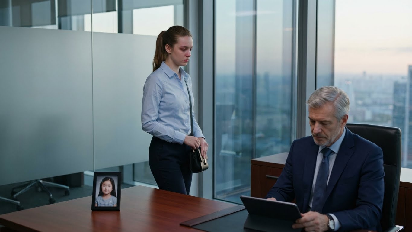 La nueva secretaria se quedó paralizada al ver su foto de infancia en la oficina de su jefe…