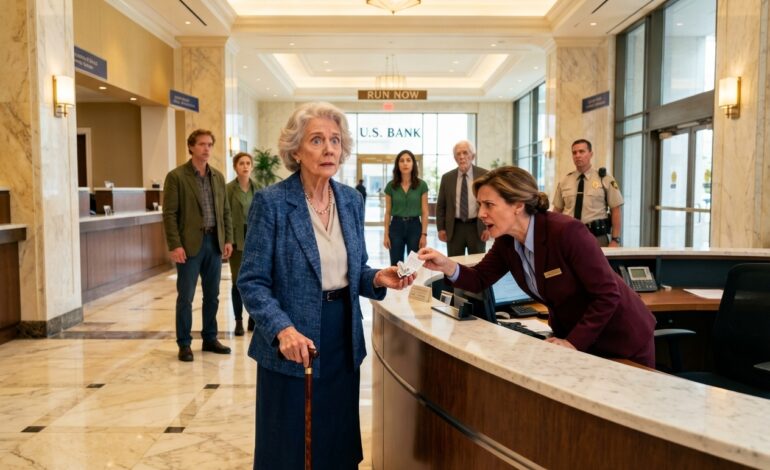 I Went to the Bank With My Daughter-in-Law Expecting Nothing More Than a Simple Errand — Until the Teller Slipped a Crumpled Note Into My Hand and Whispered ‘Run Now,’ And Only When I Walked Back Into My Home Did I Realize It Was the First Hint of Something Quietly Planned Long Before I Arrived