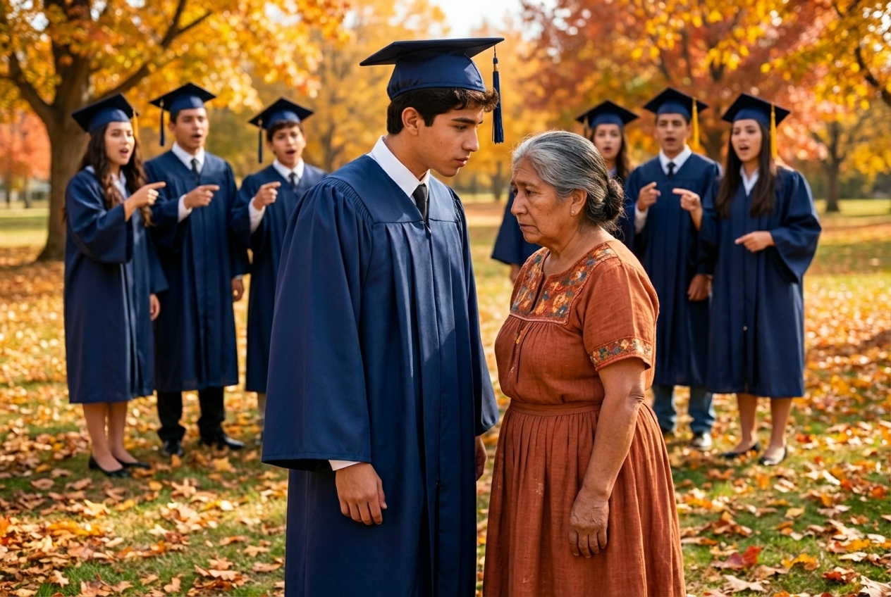 ECHÉ A MI MAMÁ DE MI GRADUACIÓN POR PARECER “HUMILDE”. SEGUNDOS DESPUÉS, EL RECTOR SE ARRODILLÓ ANTE ELLA