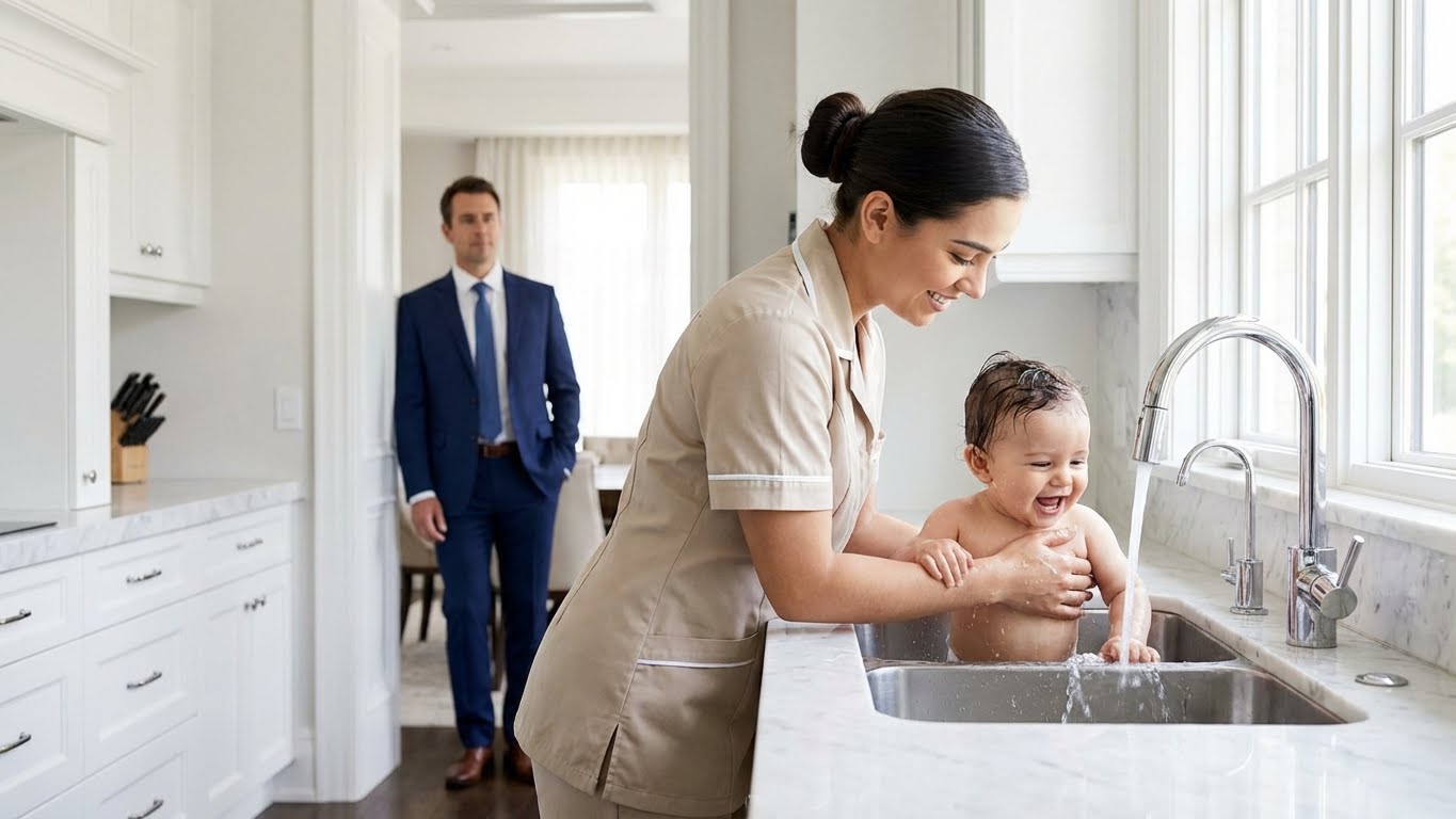 Ella solo era la limpiadora… hasta que salvó al bebé abandonado