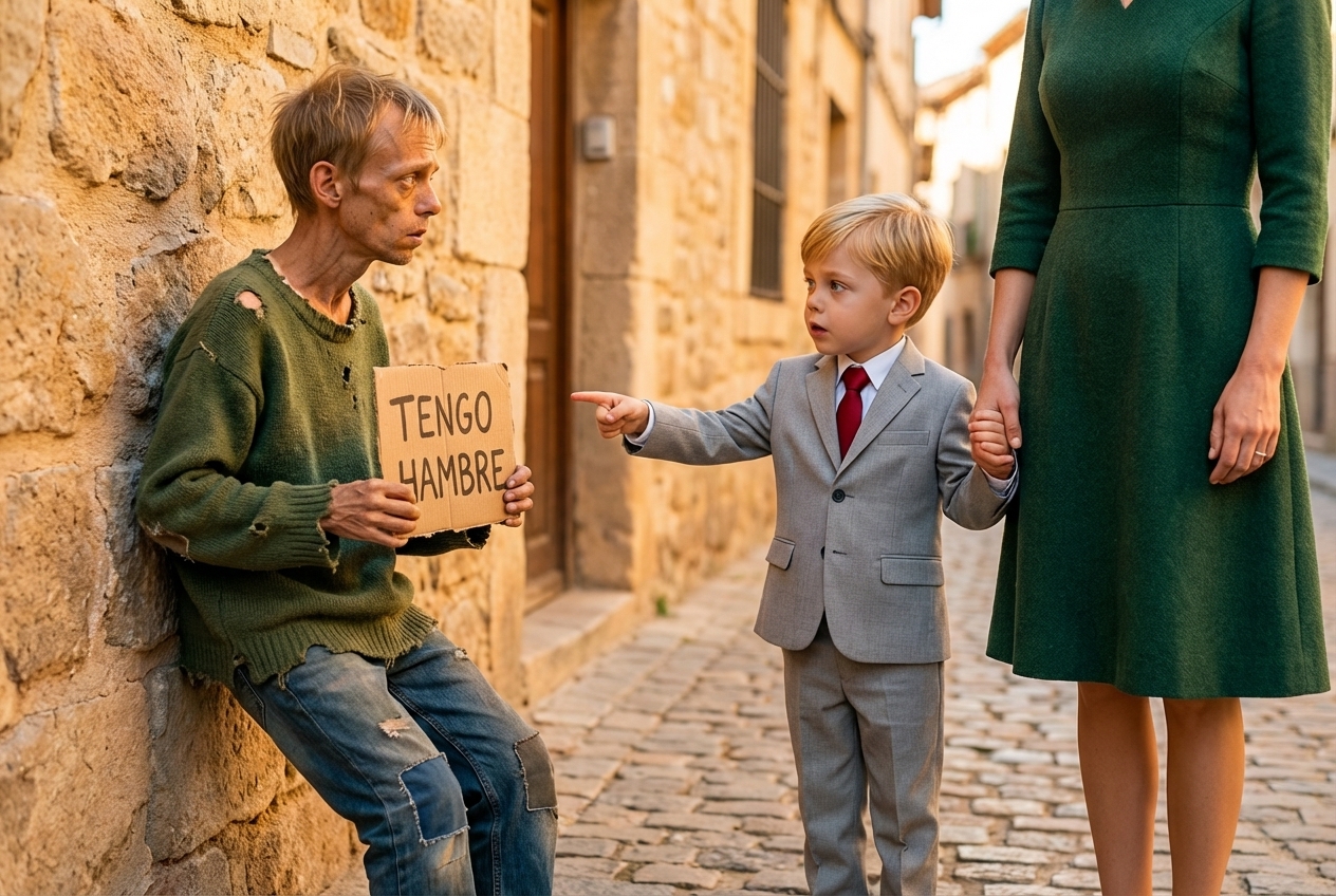 Madre, él es mi hermano! – dijo el niño a su madre millonaria al ver al chico en la calle. Entonces