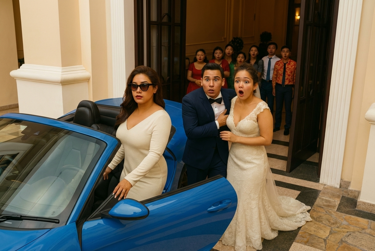 He sent his wife to the mental asylum to marry his lover, but right in the middle of the wedding she showed up in a supercar with a “gift” that destroyed everything…