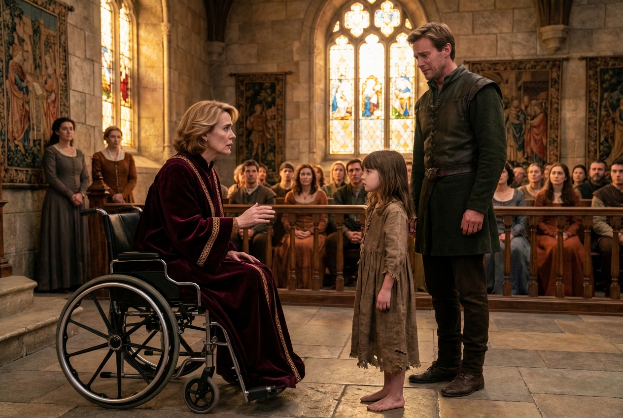 Moral Stories Relationship A Five-Year-Old Faced the Judge in a Wheelchair and Said, “Let My Dad Come Home and I’ll Help Your Legs Walk Again” — The Court Laughed, Until Her Words Started Changing Everything