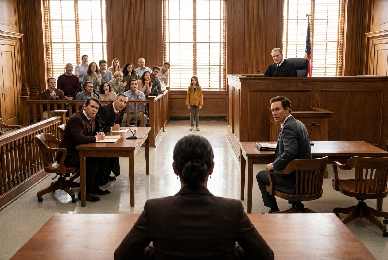 He told the judge our marriage was over — but then my eight-year-old niece whispered, ‘He lied.’ One video later… and the room turned against him