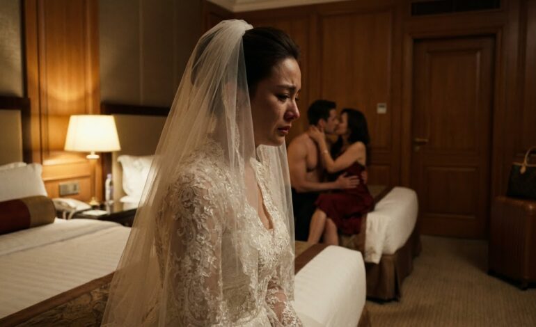 Mi noche de bodas terminó en una pesadilla: él entró con otra… y me obligó a mirar