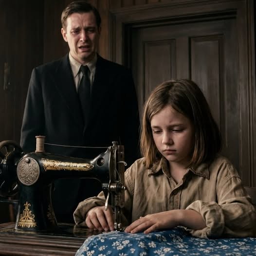 AL COBRAR LA RENTA, EL MILLONARIO QUEDÓ EN SHOCK AL VER A UNA NIÑA COSIENDO, AGOTADA…