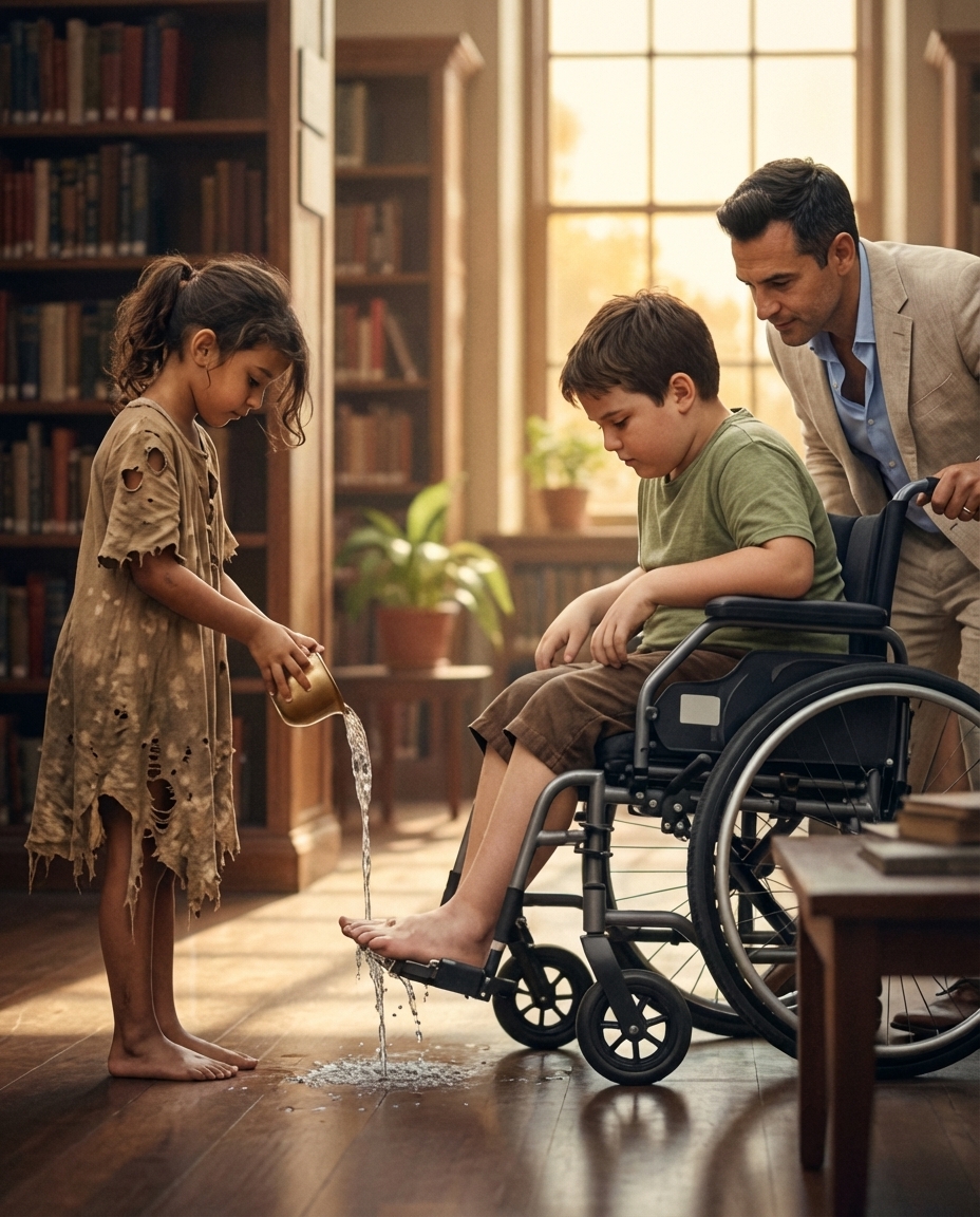 “Adopt Me—I Can Heal Your Son,” A Homeless Girl Begged a Millionaire. He Laughed, but When She Touch His Son’s, everything changed…