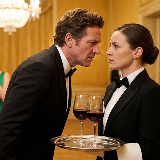 MUJERES RICAS CODICIABAN AL VIUDO MILLONARIO EN UN EVENTO EXCLUSIVO… PERO ÉL SÓLO MIRABA A LA MESERA