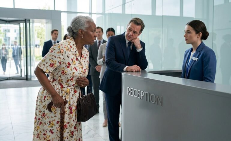 —Solo quiero consultar mi saldo —dijo la mujer negra de 90 años—. El millonario se rió… hasta que vio la pantalla