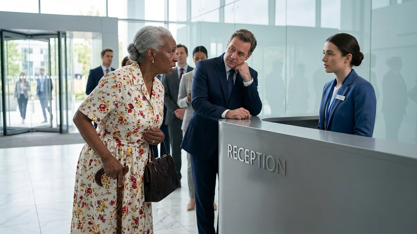 —Solo quiero consultar mi saldo —dijo la mujer negra de 90 años—. El millonario se rió… hasta que vio la pantalla