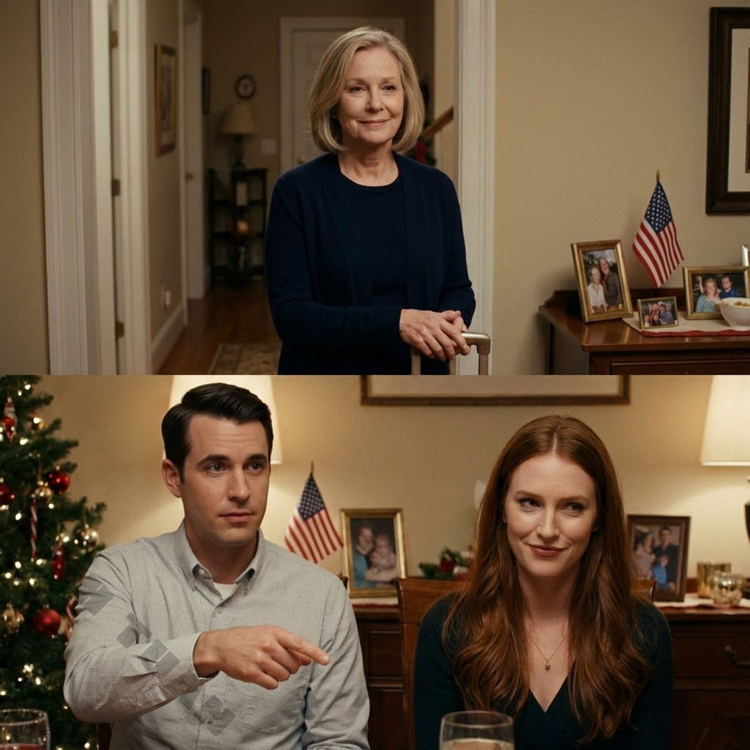 At Christmas dinner, my son snapped, “Give your seat to my wife or get out,” right in front of everyone, thinking I would back down and force a smile. I didn’t argue or make a scene. I quietly stood up, grabbed my suitcase, and walked out. The next morning, I calmly made two changes that flipped his sense of comfort overnight, and by the time they realized what I’d done, the smirk was gone and the whole room felt different.