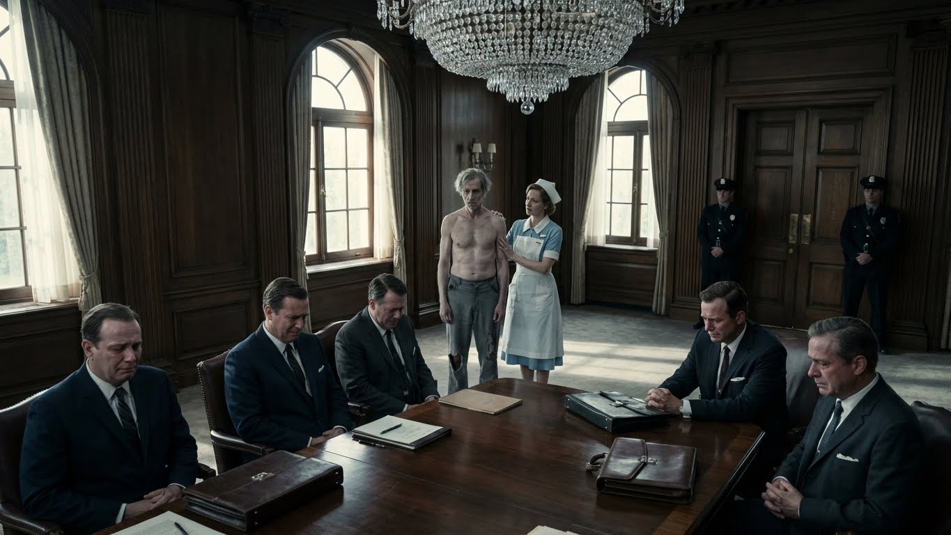 La criada descubrió el secreto de la viuda: su hijo estaba en el sótano. La verdad se reveló el día de la lectura del testamento.