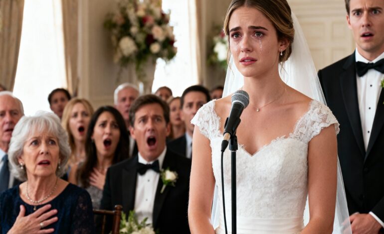 AN HOUR BEFORE THE CEREMONY, I OVERHEARD MY FIANCÉ WHISPER TO HIS MOM: ‘I DON’T CARE ABOUT HER—I ONLY WANT HER MONEY.’ I WIPED AWAY MY TEARS, WALKED UP TO THE ALTAR, AND INSTEAD OF ‘I DO,’ I SAID SOMETHING THAT MADE MY MOTHER-IN-LAW CLUTCH HER CHEST RIGHT THERE IN THE HALL…