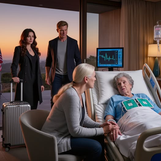 My son and daughter-in-law went on a trip and left me at home to care for her mother, who had been in a coma since a terrible accident. The moment they walked out the door, she opened her eyes and whispered a few words that sent ice through my veins. That night, I had only one way to survive.