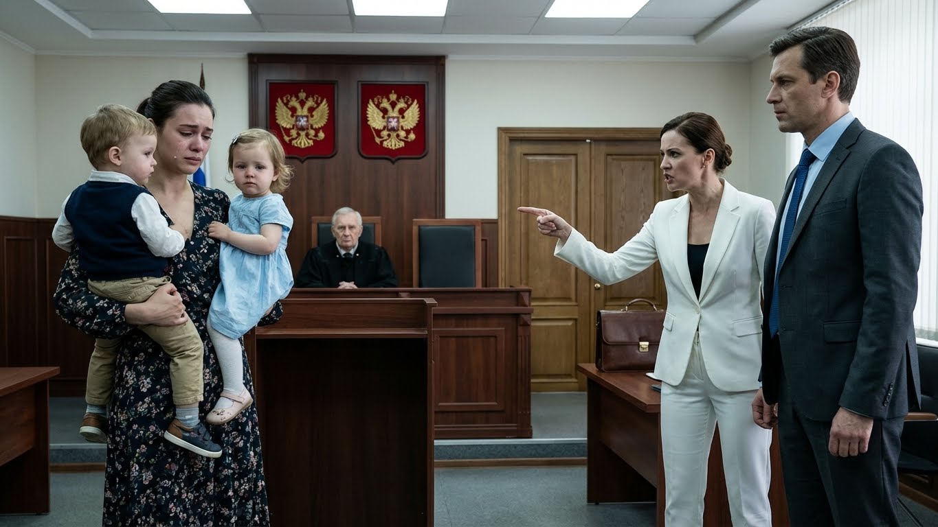 Una pobre esposa llegó a la corte con gemelos. ¡La amante perdió los estribos cuando el juez reveló el secreto!