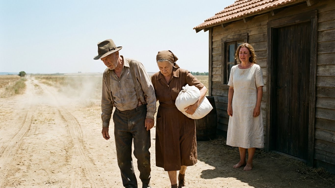 Una viuda acoge a una pareja de ancianos abandonados, pero la verdad sorprende a todos.