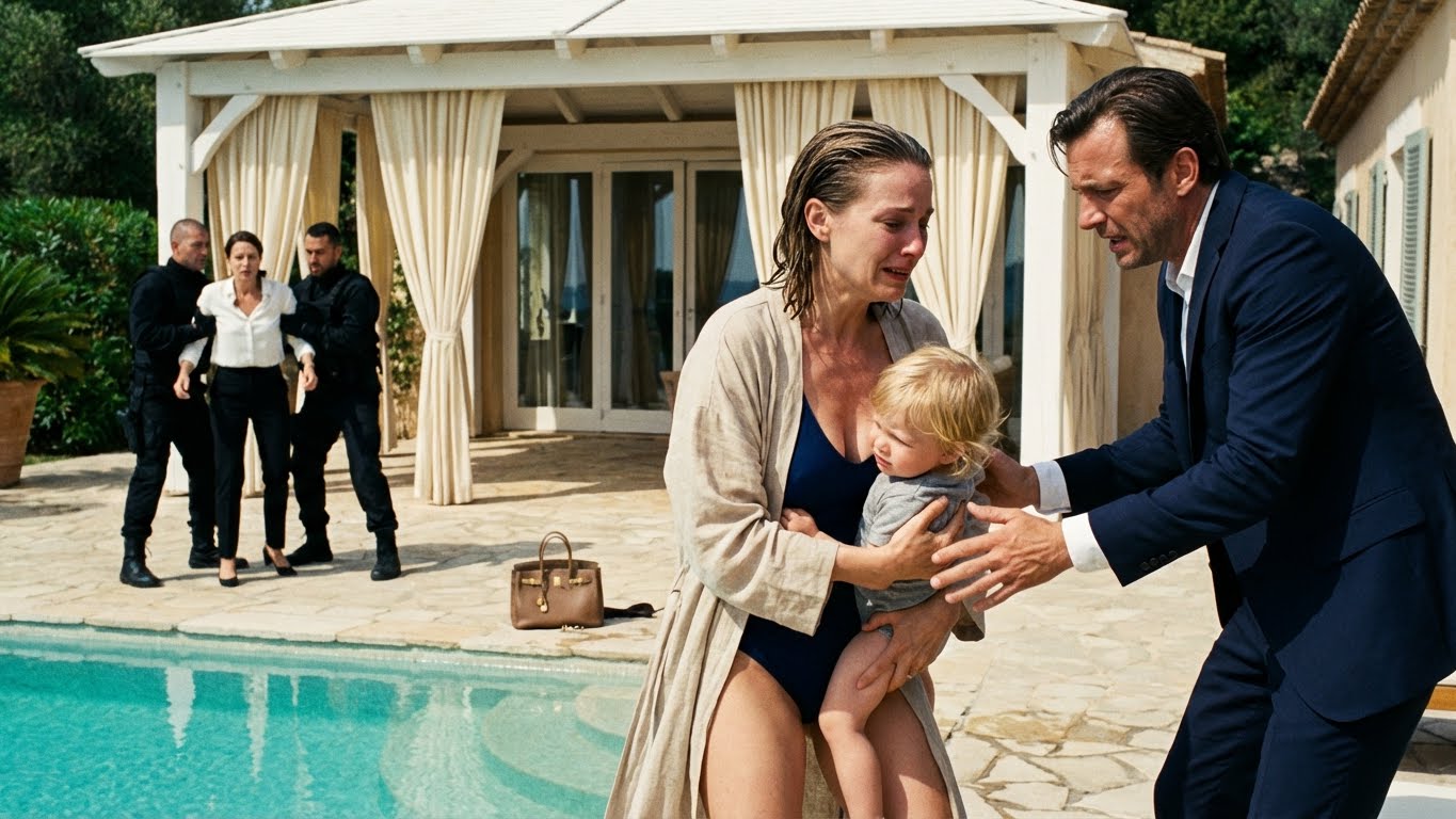 Nunca le dije a la amante de mi esposo que yo era la dueña del resort donde intentó humillarme. Mi marido la llevó a “nuestra” cena de aniversario, asegurando que era una clienta. Ella derramó vino tinto sobre mi vestido a propósito. “Ups, quizá las camareras tengan un uniforme de repuesto para ti”, se rio. Yo chasqueé los dedos. El Gerente General apareció al instante con dos guardias de seguridad. “¿Señora?”, me preguntó. “Esta huésped está dañando la propiedad”, dije, señalándola. “Pónganla en la lista negra de todos los hoteles que poseemos en el mundo. Ahora.”