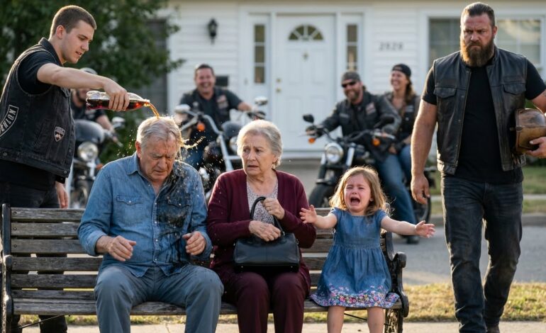 Se burlaron y les tiraron refresco a unos ancianos… sin saber que su hijo era un motoquero…