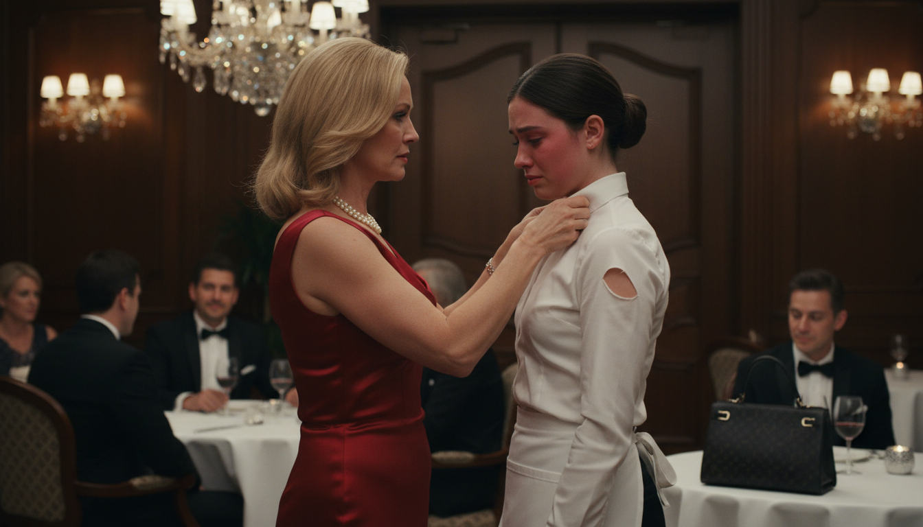 La humilló y le rasgó el uniforme por ser una ‘simple mesera’, sin saber que ella era la verdadera dueña del imperio. 💔👗 La lección de humildad que recibió al final te hará llorar de emoción. 😭👇