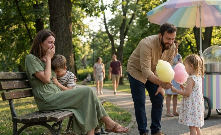 Ella no tenía dinero para el helado de su hijo y rompió en llanto. Lo que hizo el millonario que los observaba cambió el destino de ambos para siempre.