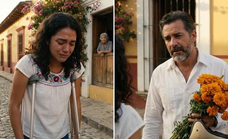 Cuando tres matones tiran a una chica con muletas en la parada… y algo inesperado hace temblar el barrio entero
