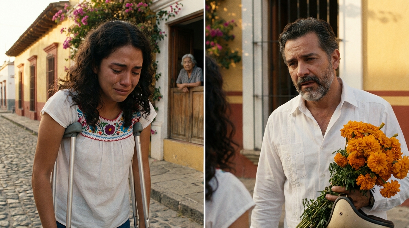 Cuando tres matones tiran a una chica con muletas en la parada… y algo inesperado hace temblar el barrio entero