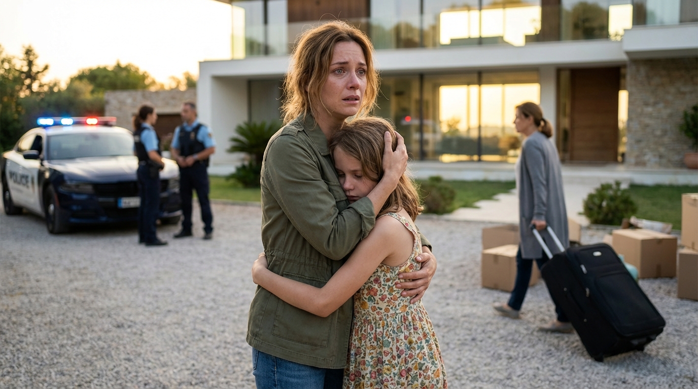 Nunca le dije a mi hermana que no estaba simplemente “trabajando para alguien” en el extranjero, sino dirigiendo un imperio inmobiliario multimillonario. El día que volví para recoger a mi hija, la encontré acurrucada en un cobertizo de almacenamiento húmedo y mohoso detrás de la casa, sobre el frío suelo de cemento, porque mi hermana dijo que estaba “demasiado sucia para entrar en la sala”. Ella miró mi abrigo viejo con desprecio y se burló: “Mírenlos a los dos, fracasados de sangre”. Yo no respondí… solo abrí mi maletín…c