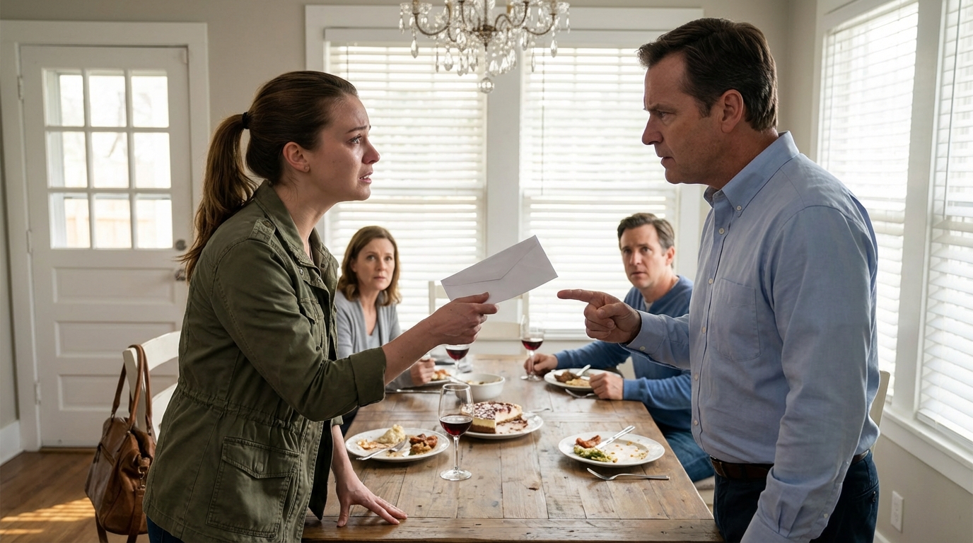 Mi papá estalló en una reunión familiar: “¡Estoy orgulloso de todos mis hijos, menos del perdedor!”. Me fui, pero…