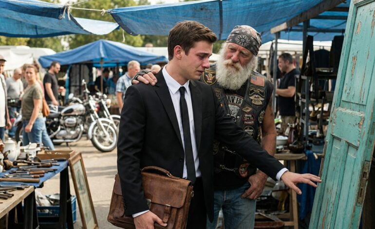 El motociclista que me crió no era mi padre; era un mecánico, cubierto de grasa, que me encontró durmiendo en un contenedor de basura detrás de su taller cuando yo tenía catorce años.