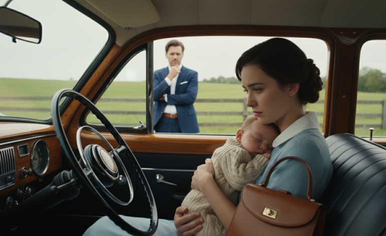 La niñera dormía abrazada a la hija del millonario viudo en el coche… Al verla, decidió que…