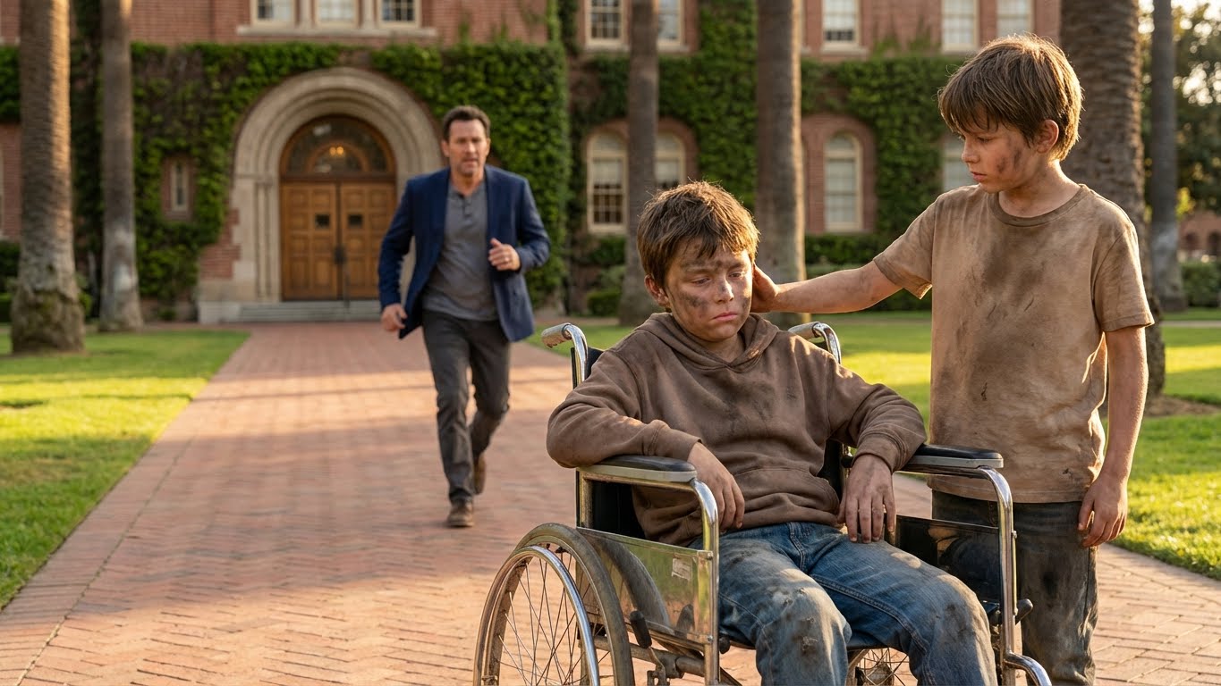 Voy a ponerte barro en el ojo y ya no serás ciego. Lo que pasó después… Marcelo Brandão apretó los puños cuando vio al niño sucio acercarse a la silla de ruedas de su hijo. Las manos del chico estaban llenas de barro reseco, la ropa rota y manchada, el pelo enmarañado.