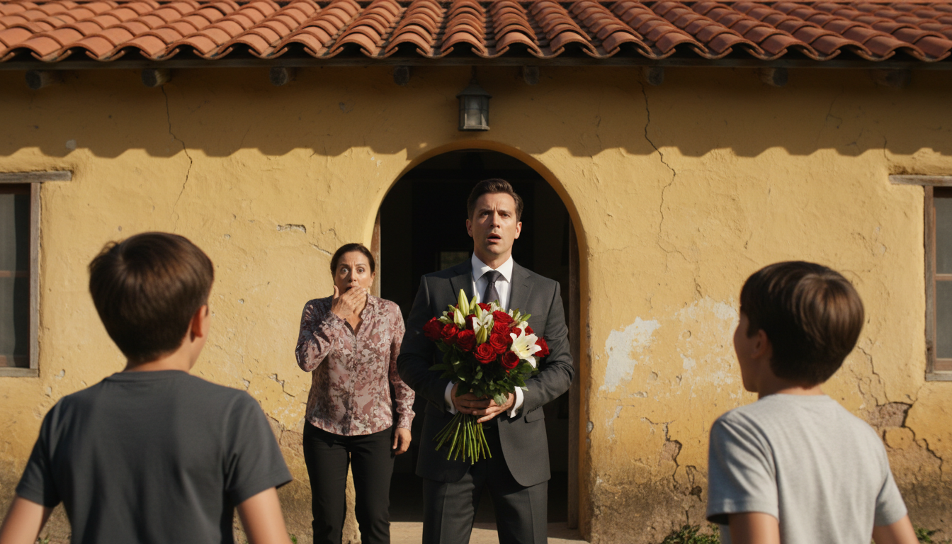 “Volvió como millonario tras 17 años para rescatarla de la pobreza, pero al ver quiénes salieron a recibirlo, su mundo se derrumbó en un segundo.”