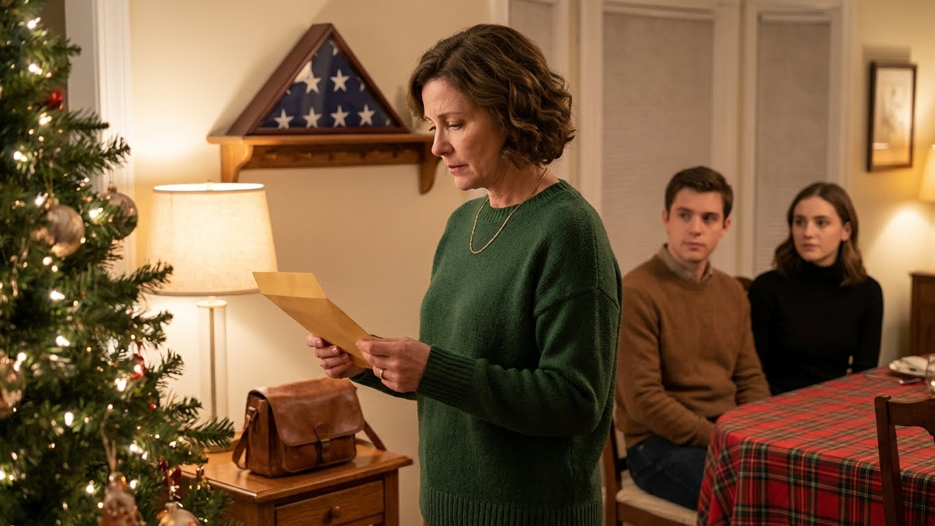 At Christmas dinner, my son snapped, “Give your seat to my wife or get out,” right in front of everyone, thinking I would back down and force a smile. I didn’t argue or make a scene. I quietly stood up, grabbed my suitcase, and walked out. The next morning, I calmly made two changes that flipped his sense of comfort overnight, and by the time they realized what I’d done, the smirk was gone and the whole room felt different.