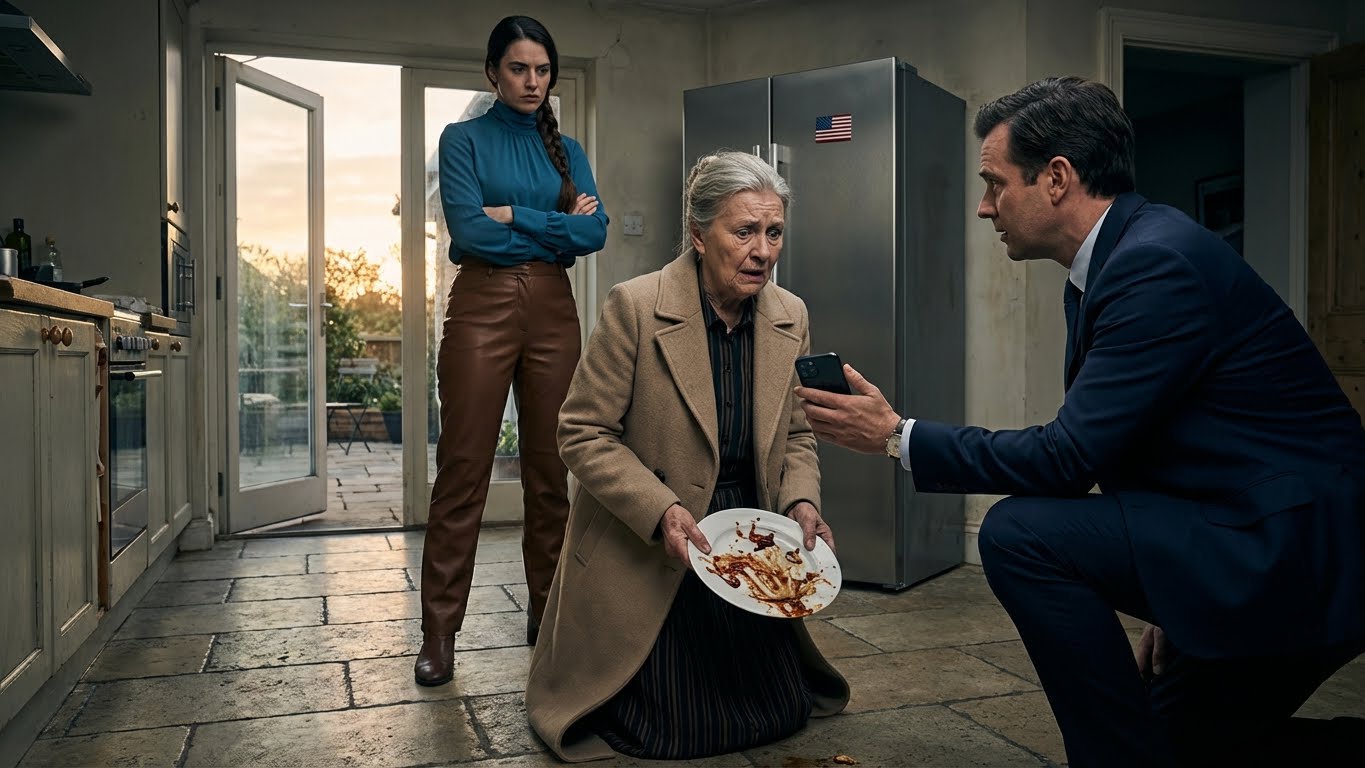 My daughter-in-law tossed dinner onto the floor and said, ‘Clean it up. If you’re not contributing, you need to take responsibility.’ And just then, my son walked in and what he did next wiped the smile from her face.
