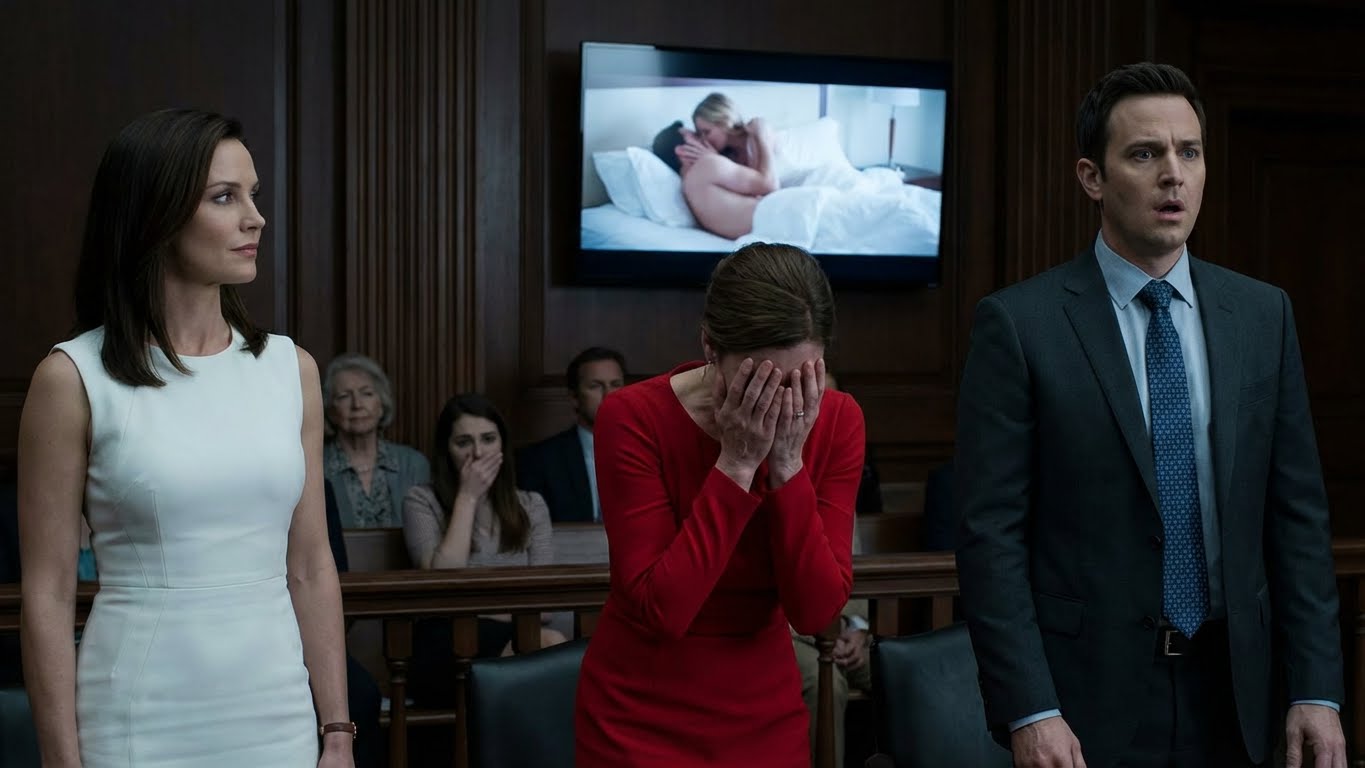 “Turn it off immediately!” The wife presents evidence at the divorce trial — The lover flees in tears as the truth is revealed on screen.